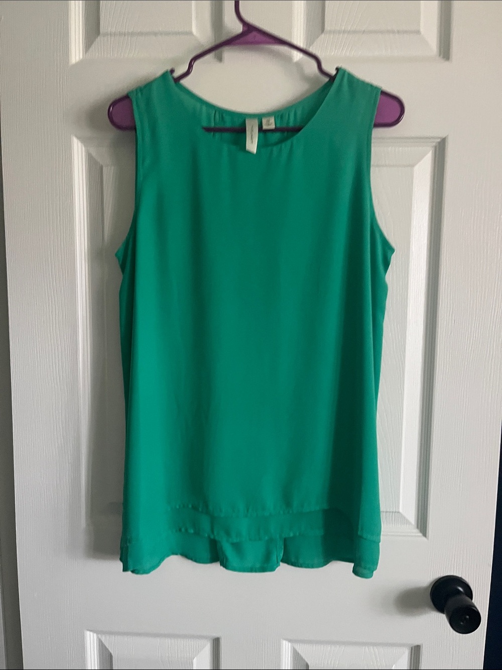 Tacera Sleeveless Camisole in Teal Green